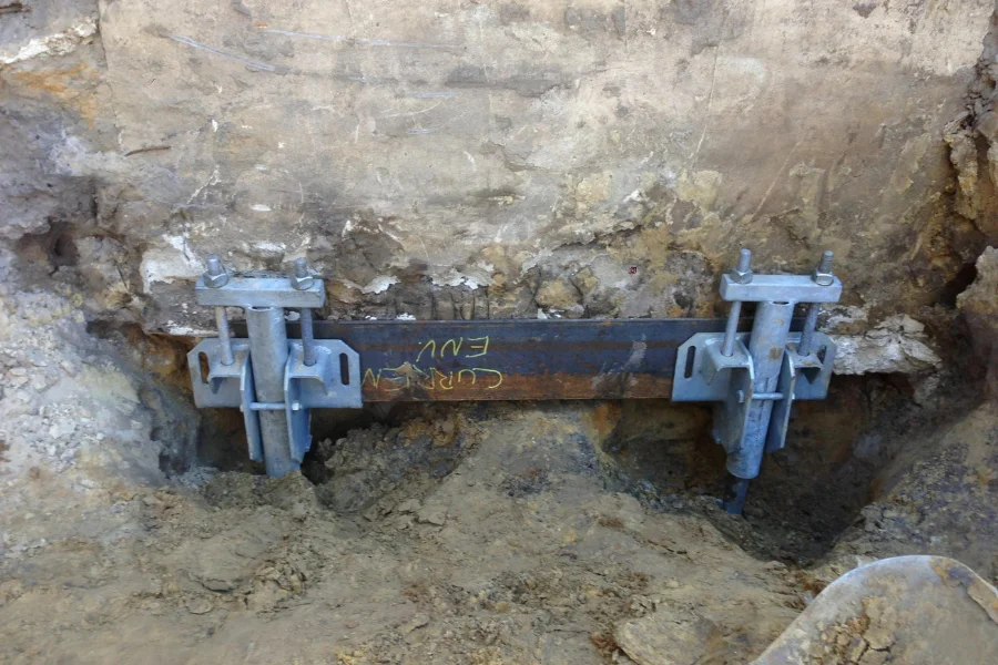 Helical Pier Installation in Combined Locks, WI