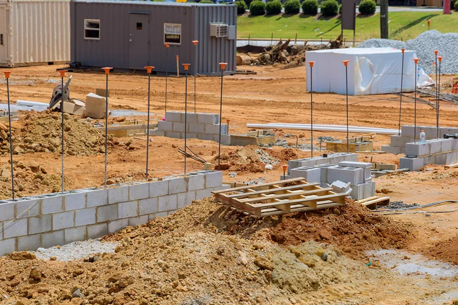 Pre-Construction Pier Installation in Combined Locks, WI