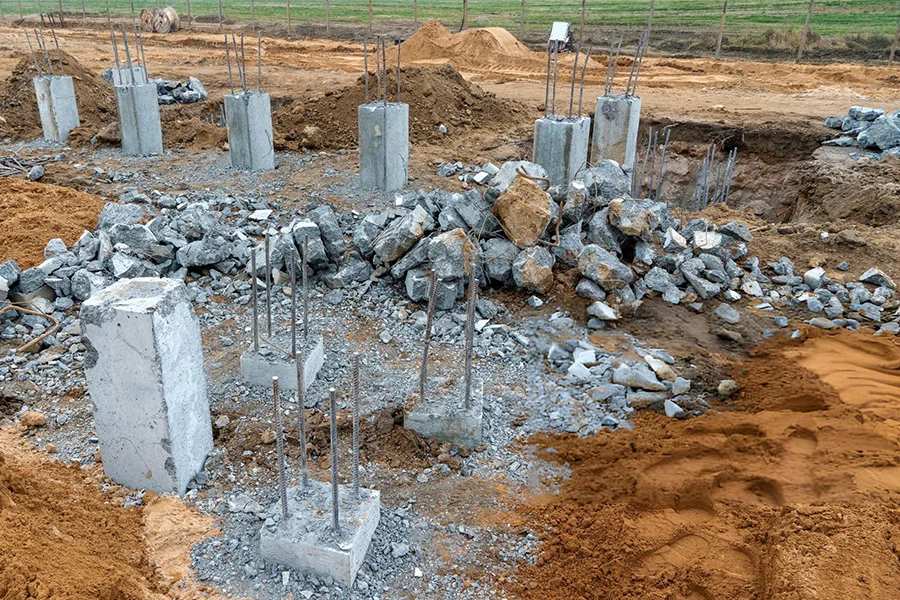 Pre-Construction Pier Installation in Combined Locks, WI